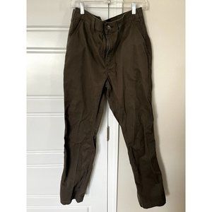 Men's Brown Carhartt Work Pants Size 33x34